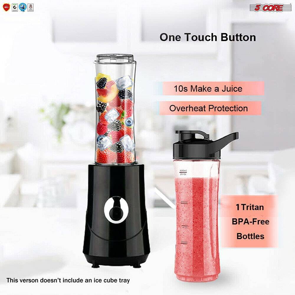 5 Core Portable Blenders For Kitchen 20 Oz Capacity 160W Personal