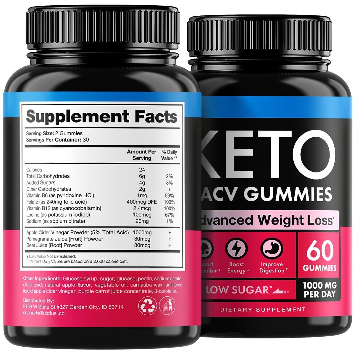 Keto Apple Cider Vinegar Gummies 1000mg   Well Digested ACV Keto