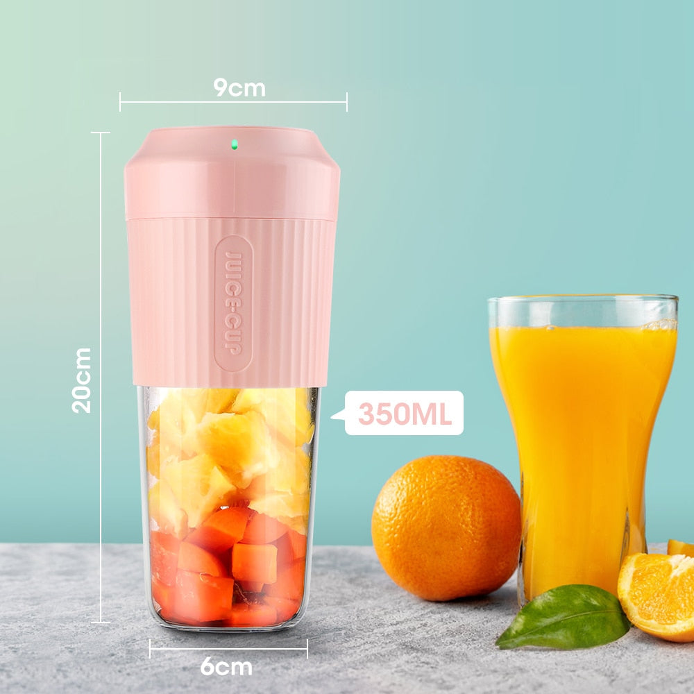 Portable Electric Juicer Cup Smoothie Blender Usb Charging Mini