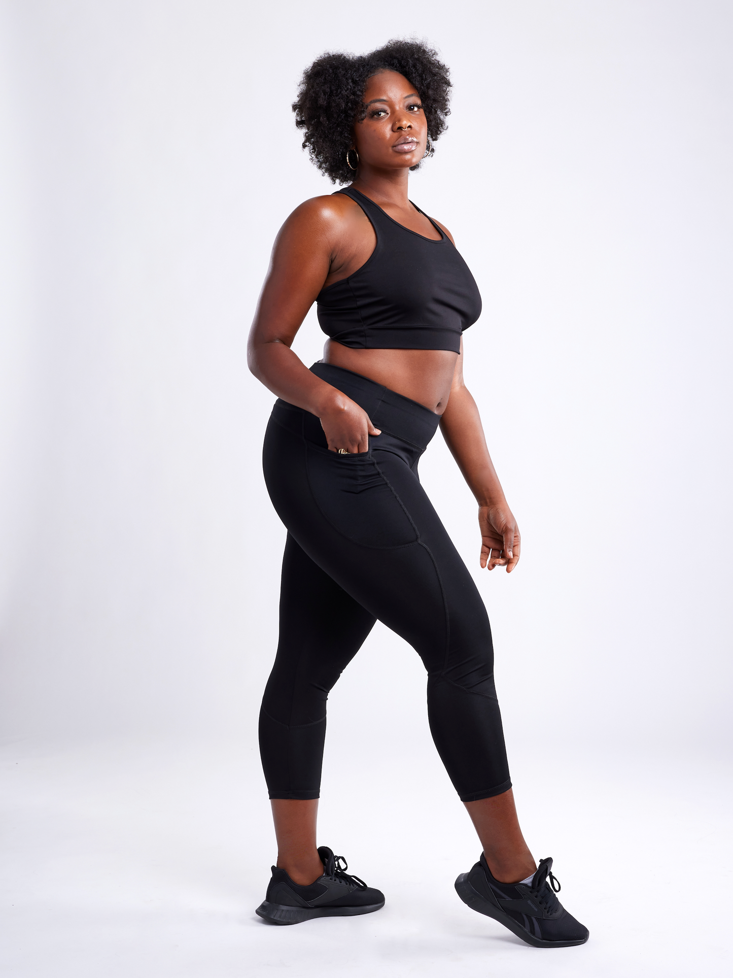 High-Waisted Classic Gym Leggings with Side Pockets